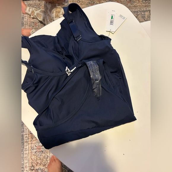 DKNY Women's Swim One-Piece is a Ruffle Plunge Swim Suit with Tummy Control - Picture 9 of 9